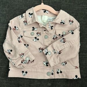 Pink Minnie Mouse jean jacket